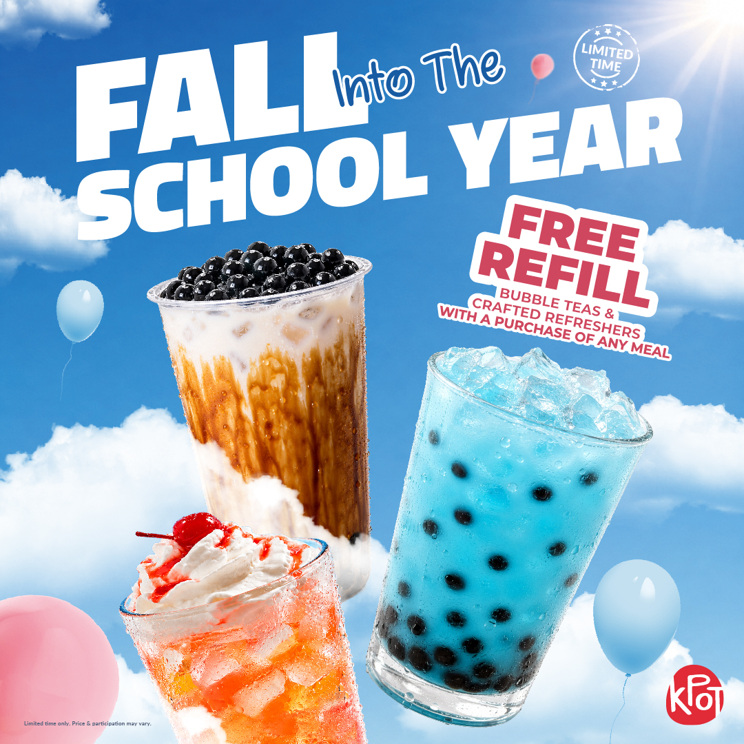 Fall into the School Year Free Refill