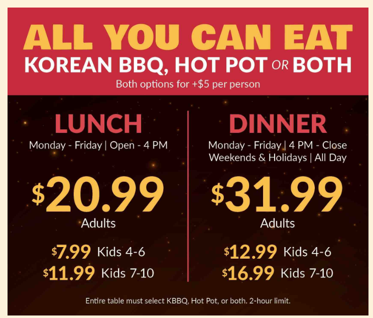Menu Pricing