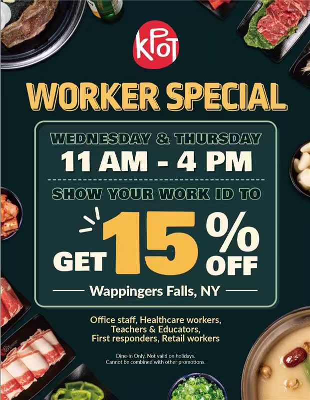 worker special 15%off