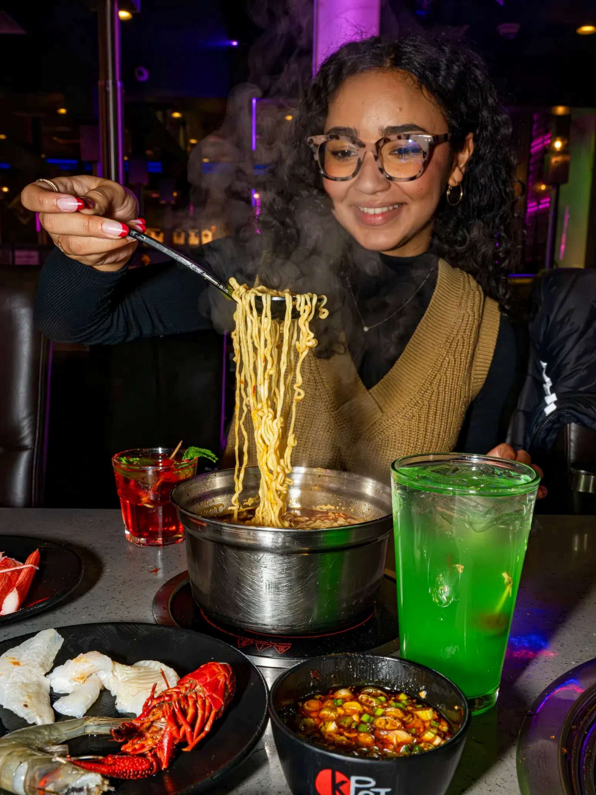 Guest enjoying Hot Pot