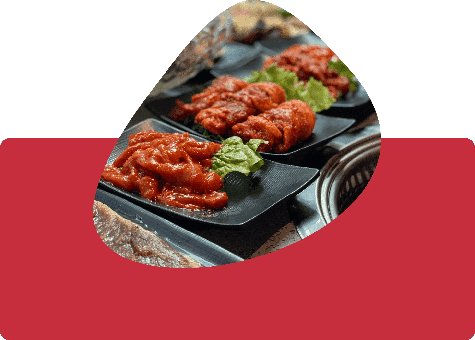 KPOT restaurant dining room with Korean BBQ grills and hot pot stations