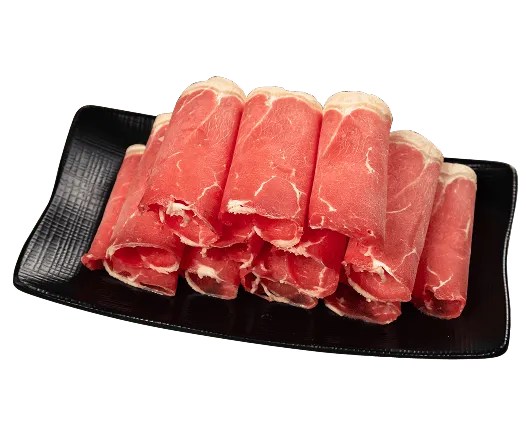 Thinly sliced lamb for Korean BBQ and hot pot at KPOT