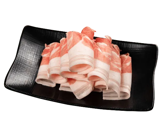 Thinly sliced pork belly for Korean BBQ at KPOT