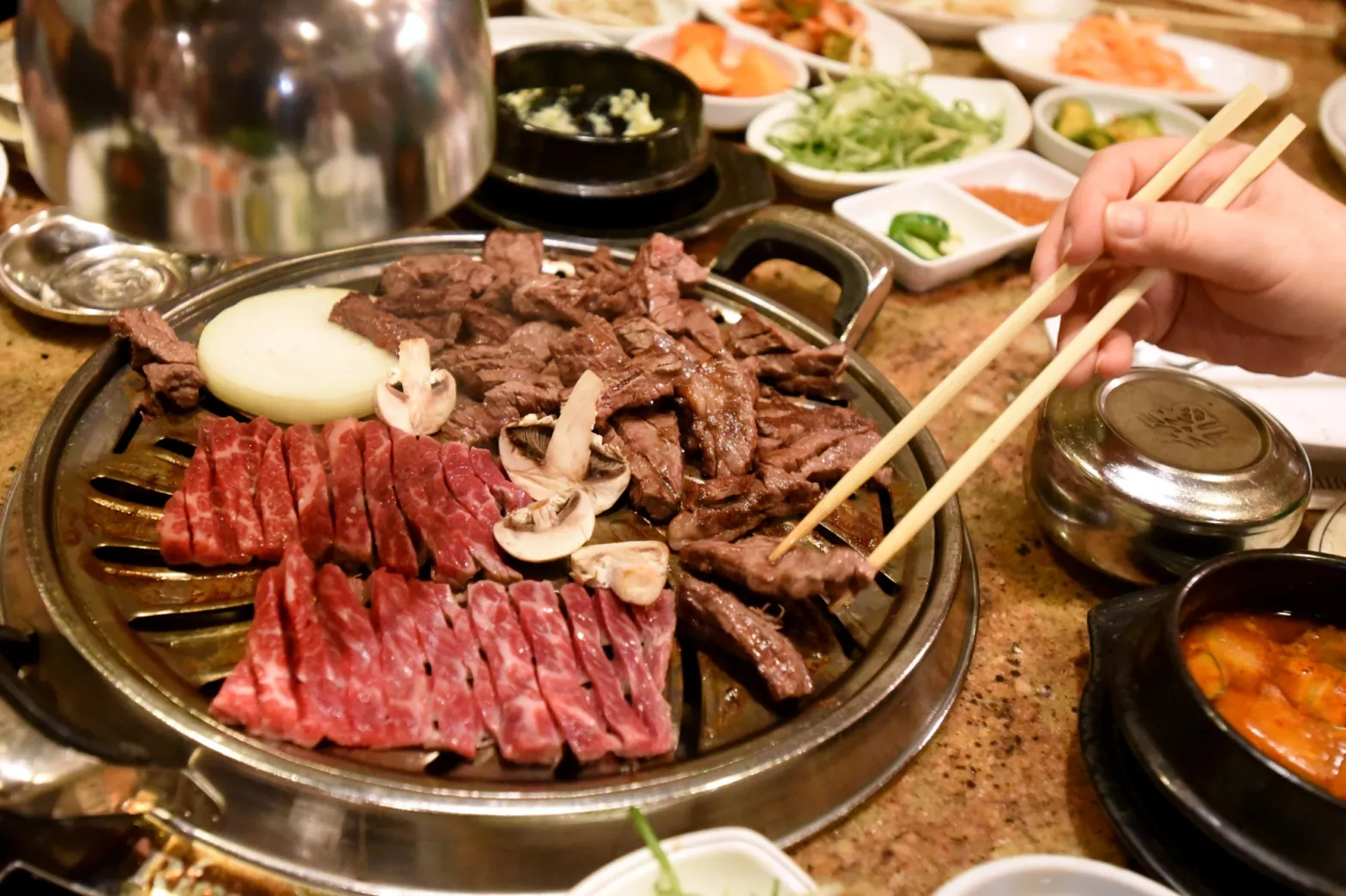 meat grilling at KPOT meat grilling at KPOT