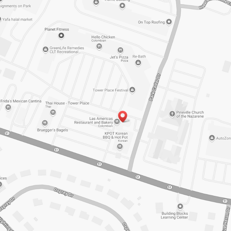 Pineville Map