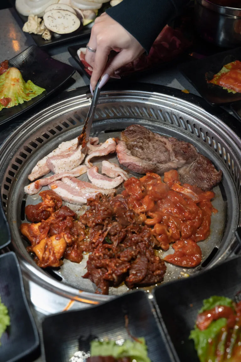 Grill full of meat at KPOT